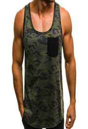 Men039s Tank Tops Mens Muscle Sleeveless Top Man Workout Camo Slim Fit Tee Bodybuilding Sportswear Casual Fitness Vests Summer 3691317