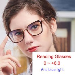 Transparent Square Eyeglasses Women Anti Glare Blue Light Reading Glasses Luxury Designer Red Optical Spectacles Frame Sunglasses 182a