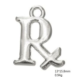 Pharmacy Symbol RX message charm Other customized jewelry017405971