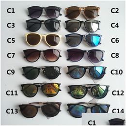 Sunglasses Fashion For Men Woman Eyewear Designer Brand Sun Glasses Matt Leopard Gradient Uv400 Lenses 14 Colour Drop Delivery Accessor Otxyf