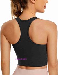 Дизайнер Lul Yoga Outfit Sport Bras Женщины с высокой поддержкой йоги Butterluxe Женская Yshaped Back Racerback Tank Top Bron