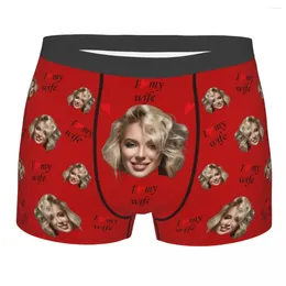Underpants I Love Valentine's Day Gift Boxes For Him Personalize Face Men Boxer/Socks Underwear Custom Unisex Socks With Texts