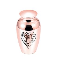 45x70mm Love Angel Wing Cremation Urn For Ashes Keepsake Small Memorial Funeral Urn For PetsHumans5392521