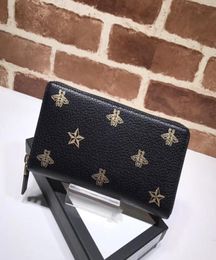 VANNOGG top quality The famous brand new honeybee long style wallet high quality leather embroidery banquet bag for delivery3552664