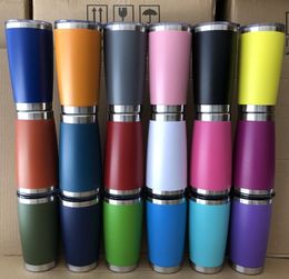 20oz Car cups Stainless Steel Tumblers Cups Vacuum Insulated Travel Mug Metal Water Bottle Beer Coffee Mugs With Lid 18 Colors8591530
