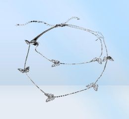 2020 Small Animal Butterfly Stars Chain Necklaces for Women Silver Colour Clavicle Chain Necklaces Jewellery Accessories12951021