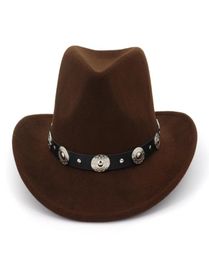 Women Mens Wool Felt Derby Hats Classical Gentleman Wide Brim Cowboy Fedora Hat for Floppy Cloche Top Jazz Caps QB2045512301