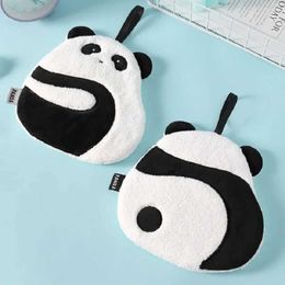 Towels Robes Cute Cartoon Absorbent Hand Towel Chic Bathing Towel Non-shedding Hanging Panda Wipe Towel Soft Kids Hand Towels