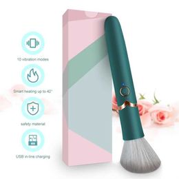 Other Health Beauty Items vibrator makeup brush wand fake penis female adult intimate item Q240508