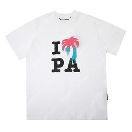 Palm PA 24SS Summer Letter Printing T Shirt Boyfriend Gift Loose Oversized Hip Hop Unisex Short Sleeve Lovers Style Tees Angels 2226 IQVH