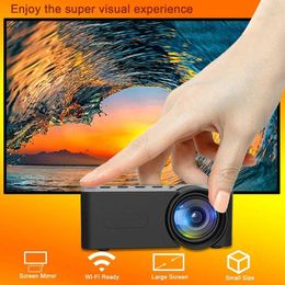 Projectors Wireless Outdoor Home Theater Projector Portable Smartphone Projector Mini LED Video Projector Full HD Same Screen iOS/Android J240509