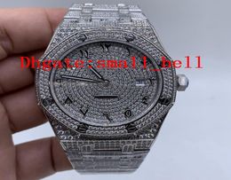 2021 Factory New AllIce Stainless Steel Men039s Diamond Watch Import 3120 Automatic Machinery 42mm Men039s Hardcover Diamon6486004