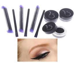 Eyeliner Set 1 BrownBlack Gel stamp Eyeliner Waterproof Smudgeproof Cosmetic Set Eye Liner Kit In Eye Makeup7010977