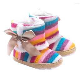 Boots Winter Good Quality Baby Kawaii Butterfly-knot Shoes For Soft Sweet Bebek Ayakkabi 5ST26