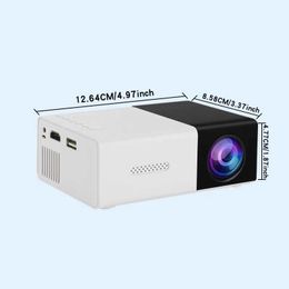 Projectors YG300 Mobile Projector Portable Bedroom Home Theater Projector Plays 1080P Video Cable Connection Holiday Gifts J240509