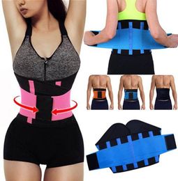 FashionWomen Adjustable Waist Trainer Trimmer Belt Fitness Body Shaper Back Support For An Hourglass Shaper Black Pink Green Blue9450376