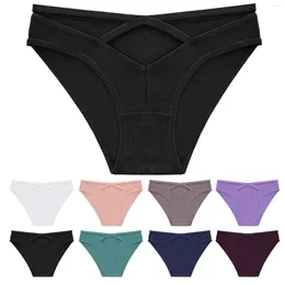 Women's Panties Underpants Patchwork Colour Underwear Bikini Solid Womens Briefs Knickers Cotton Sheer Lingerie For Women Lenceria