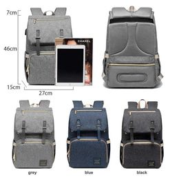Сумки для подгузников рюкзак для мамы USB -бермернинга для беременных подгузников для кормления моды модные пеленки рюкзак для изоляции коляски T240509