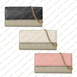 Ladies Fashion Casual Designer Luxury Chain Bag Wallet Key Pouch TOTE Handbag Credit Card Shoulder Bags Cross body TOP Mirror Quality 5 308P