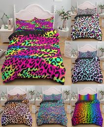 Luxury Leopard Print Bedding Sets Duvet Cover Twin Full Queen King Size Bed Soft Comforter Bedclothes 2103095469915