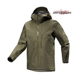 Giacca da design impermeabile per abbigliamento sportivo esterno Giacca leggera con cappuccio leggero con cappuccio per uomo e traspirante giacca da uomo Tatsu XS H0Q5