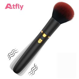 Other Health Beauty Items Vibrator Make Up Brush Vibrating Magic Wand Dildo Vibrator s for Women Adult Products Female Intimate Goods Y240503