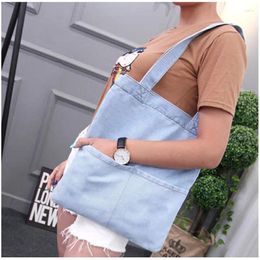 Shoulder Bags Women Bag Simple Cowboy Ladies Handbags Large Capacity Shopper Female Sac