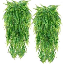 Decorative Flowers Simulation Fern Grass Green Plant Artificial Persian Leaves Flower Vines Room Decor Hanging