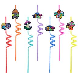 Arts And Crafts Mushroom New Product Themed Crazy Cartoon Sts Plastic Drinking For Pop Party Supplies Christmas Favours Goodie Gifts Otvxd