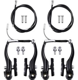 Tools Bicycle Brake Set2 Sets Brakes Including 2 Pairs V With Cables And 4 Mountain Bike Cable End Cap12212072285062