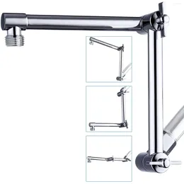 Bath Accessory Set 12 Inch Adjustable Shower Head Extension Bracke Pipe 1/2 Joint Rod Top Spray Support Bracket