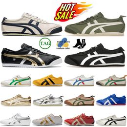 Mens Womens Tiger mexico 66 trainers top quality Designer Sneakers Silver off Gold Mantle Green Outdoor Athletic Slip-On Mexico66 Tigers Chaussure platform loafers