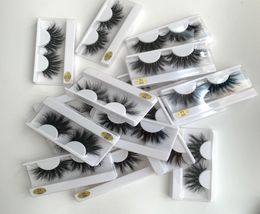 16 styles Lashes 25mm 3D Eyelashes Long Luxury 100 Siberian Mink Fur Natural Cruelty Fluffy Fake False Eyelash3254352