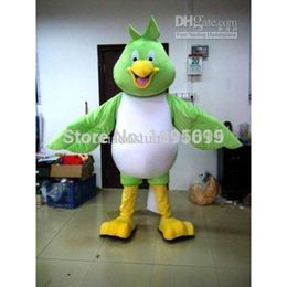 Mascot Costumes hot sale lovely green parrot cartoon suit carnival costume fancy dress animal mascot party costumes