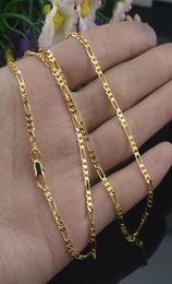 GNIMEGIL 10pcsLot Gold ColorSilver Colour Thin 2mm Box Chain Necklaces for Women Men 1618202224262830 inches Jewelry4249353