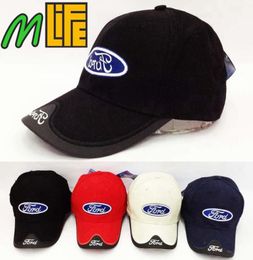 Good Quality summer Ford Car Profession Baseball Cap F1 Racing Cup Leisure ford Hat Logo Hat colours Headgear3668478