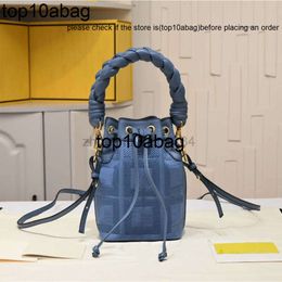 fendig bags Mon Tresor mini Bucket Bag luxury Designer Crossbody Bags Drawstring Handbag Multicolour canvas minibag with FF embroidery handbags wo