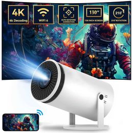 Projectors 4K Smart Projector Android 12 Dual WiFi 150 ANSI Allwinner 3566 BT5.2 1080P 1280 * 720P Home Theater Outdoor Projector J240509