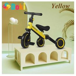 Strollers# Doki Toy Childrens Tricycle 3-in-1 Childrens Scooter Balance Bike 1-6 Years Ride on Car 3 Wheels Non-inflatable popular 2022 T240509