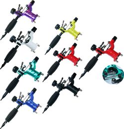 WholeDragonfly Rotary Tattoo Machine Shader Liner Assorted Tatoo Motor Kits Supply 7 Colors Tattoo Guns DHL 4017058