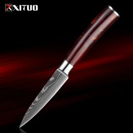 3.5 Inch Kitchen Utility Knife Full Tang Paring Knife Kitchen Chef Knife for Cutting,Peeling,Slicing Fruit,Vegetables,Bread,Meat