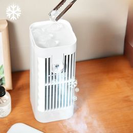 Spray small fan five hole humidifier small refrigeration air conditioner mini fan water-cooled silent air cooler 240425