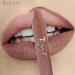 Lip Pencils Waterproof matte brown lipstick pen sexy red outline coloring lipstick durable non sticky cup lipstick pen lipstick makeup d240510