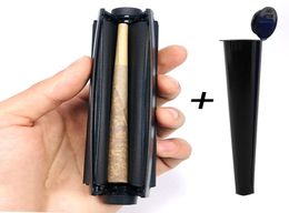 110mm Smoking Pipe Plastic Herb Rolling Paper Maker Manual Tobacco Roller Cone Joint with Doob Tube Cigarette Rolling Machine9372185