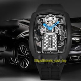 eternity Sport Watches Latest Products Super running 16 cylinder engine dial EPIC X CHRONO CAL V16 Automatic Mens Watch PVD Black Case 258K