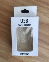 Retail Display Paper Packaging Box For Iphone 8 7 6s Us Plug 5w Home Adapter Wall Charger Package Boxes8075385