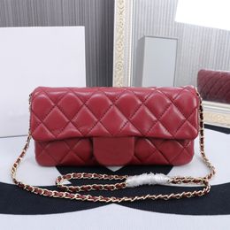 7A Designer Bag Lambskin Flap Bag with Chic Pearl Clasp Multiple Long Detachable Chain Straps for Underarm Crossbody and Clutch Styling Perfect for Evening Events