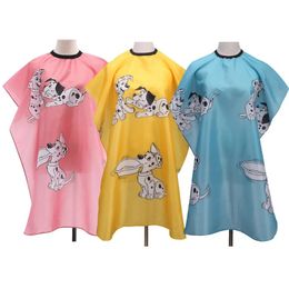 Hairdressing Children Kid Cartoon Cape Waterproof Hair Cutting Dyeing Clothes Manteau Apron Wrap Pro Salon Barber Styling Tools