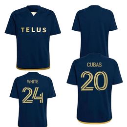 24-25 Vancouver Whitecaps customized soccer jerseys thai quality soccer jerseys yakuda local online dhgate 3 ADEKUGBE 24 WHITE 20 CUBAS 4 VESELINOVIC 6 BLACKMON