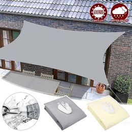 Outdoor Awnings Waterproof Sun Shade Sail Rectangle Garden Canopi Terrace Sun-Shelter Car Pool Shade Canvas Awning Camping Tent 240510